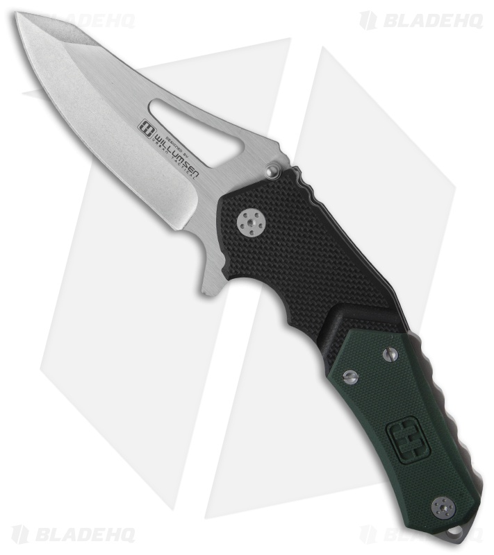 Lansky Willumsen Responder X9 Liner Lock Knife G-10 (3.75" Stonewash) LKN222