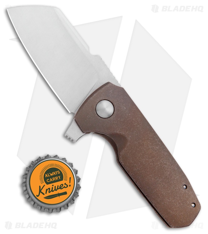 Morrish Made Knives Micro Soyuz #6 Custom Frame Lock Knife Ti (3" Stonewash) 