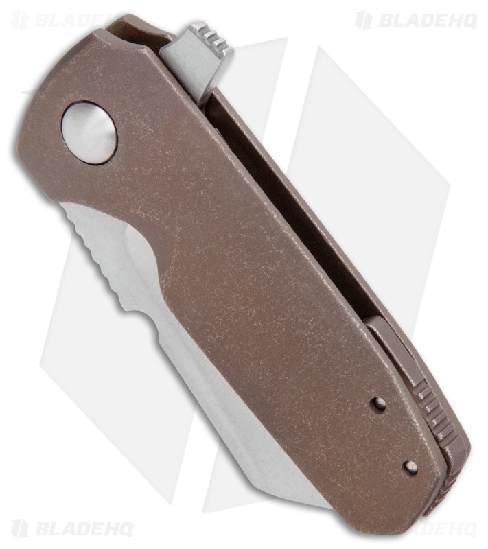 Morrish Made Knives Micro Soyuz #6 Custom Frame Lock Knife Ti (3" Stonewash) 