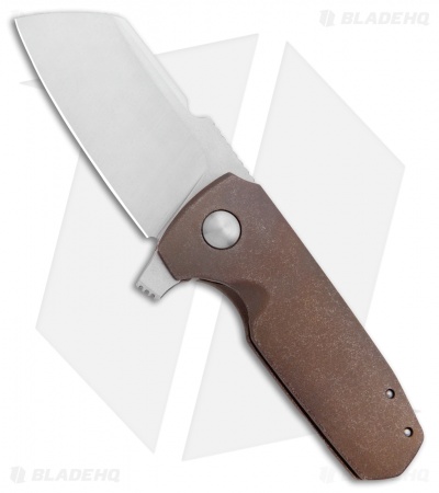 Morrish Made Knives Micro Soyuz #6 Custom Frame Lock Knife Ti (3" Stonewash) 