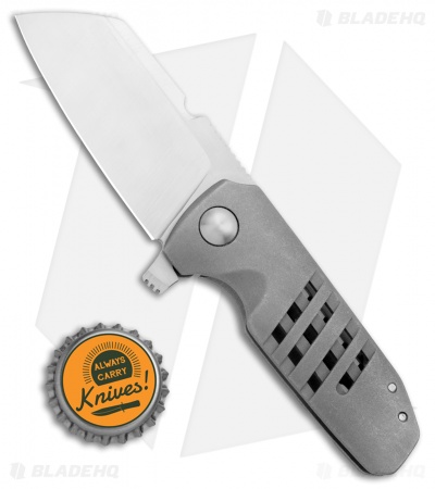 Morrish Made Knives Micro Soyuz #7 Custom Frame Lock Knife Ti (3" Satin) 