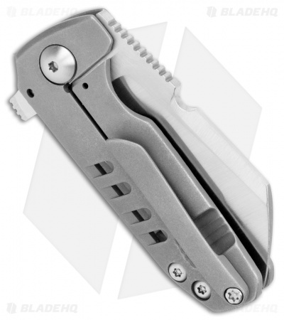 Morrish Made Knives Micro Soyuz #7 Custom Frame Lock Knife Ti (3" Satin) 