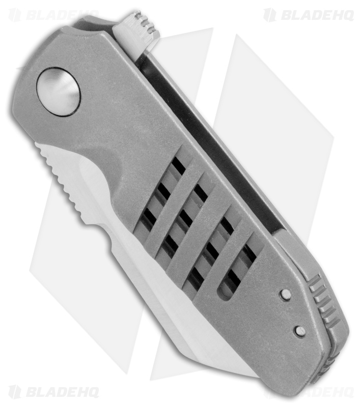 Morrish Made Knives Micro Soyuz #7 Custom Frame Lock Knife Ti (3" Satin) 