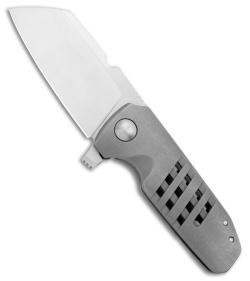 Morrish Made Knives Micro Soyuz #7 Custom Frame Lock Knife Ti (3" Satin) 