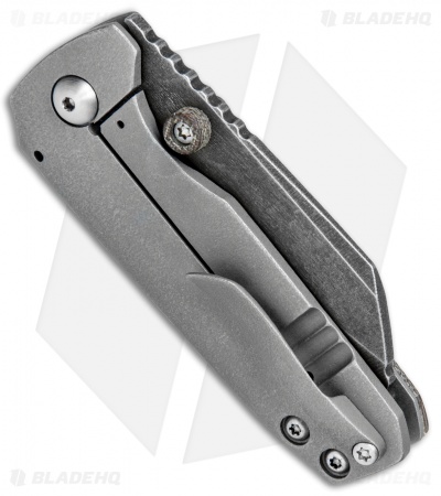 Morrish Made Knives Sputnik Custom Frame Lock Knife Ti/Micarta (3" Acid SW)