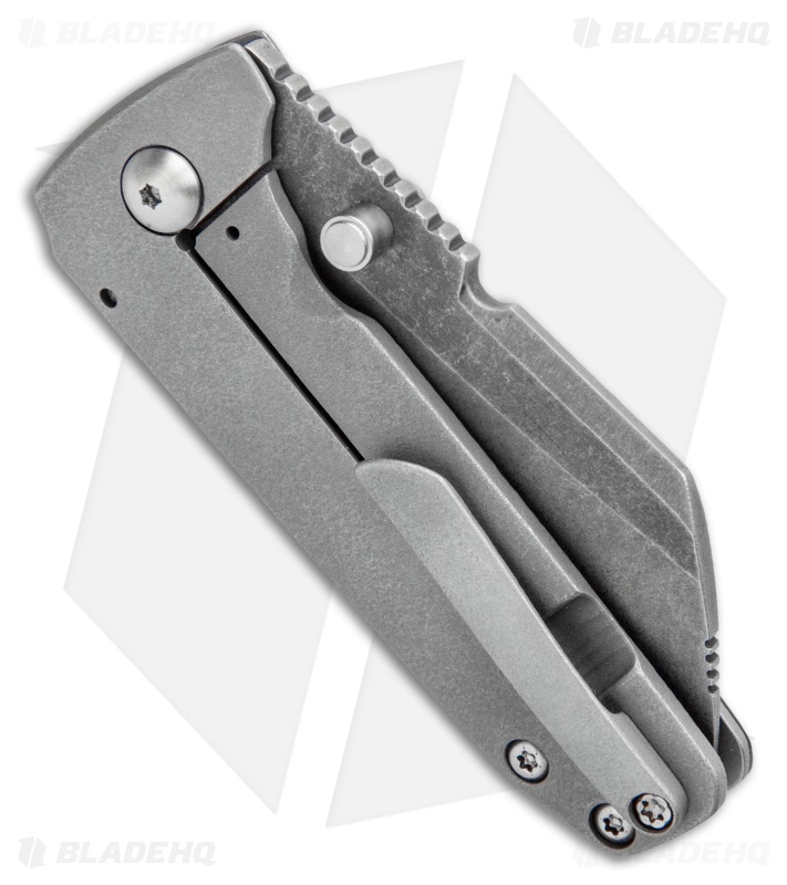 Morrish Made Knives Sputnik #7 Custom Frame Lock Knife Ti/CF (3" Acid SW) 