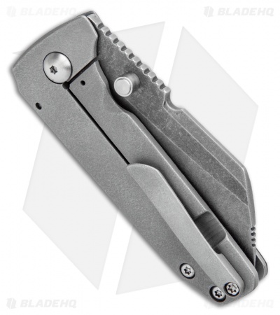 Morrish Made Knives Sputnik #7 Custom Frame Lock Knife Ti/CF (3" Acid SW) 