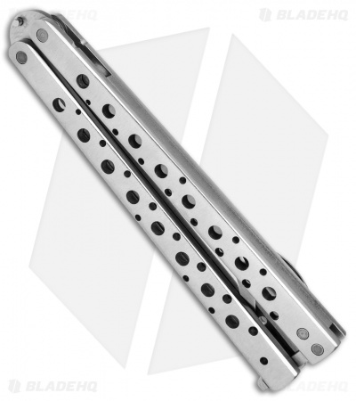 Nathan Dewey Custom Deviant Balisong Knife w/ Flamed Clip (4.25" Narrow Scandi)