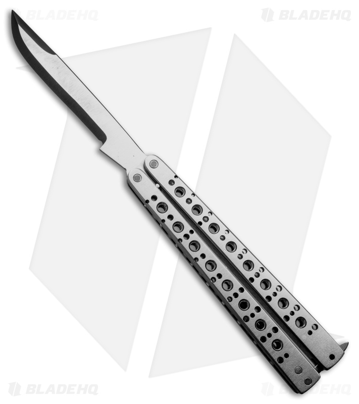 Nathan Dewey Custom Deviant Balisong Butterfly Knife w/Swedge (4" Two-Tone)