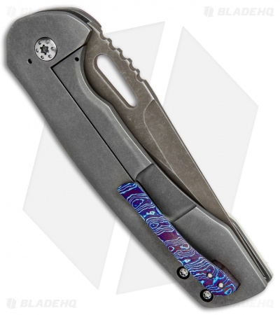 Nova Blades Custom Nomad V1 Knife Westinghouse/Mokuti (3.6" Colored Stonewash)