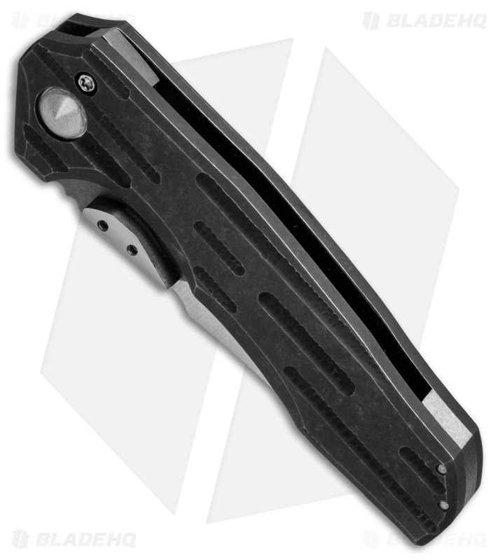 Nova Blades Custom Tombstone Frame Lock Knife Titanium (3.4" Satin/SW)