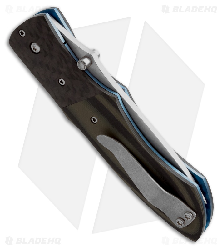 O'Hare Knives Dihedral Liner Lock Knife G-10 & Carbon Fiber (3.375" Satin)