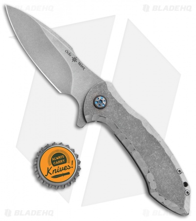 Ochs Worx Custom Terrestrial Flipper Knife Titanium (3.25" Stonewash)