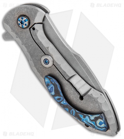 Ochs Worx Custom Terrestrial Flipper Knife Titanium (3.25" Stonewash)