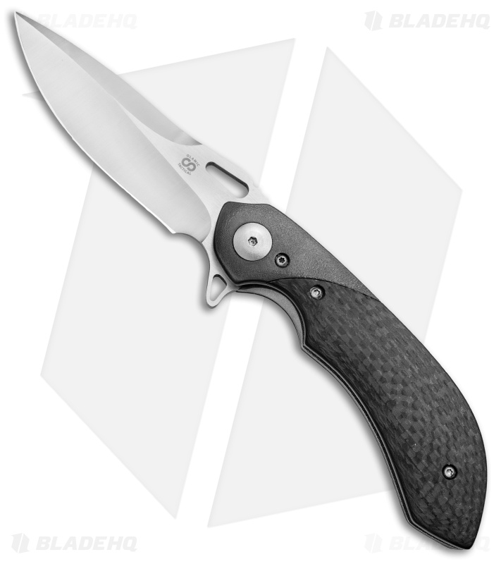 Olamic Cutlery Wayfarer Compact Flipper Knife CF/Zirc (3.5" Polish) WC334