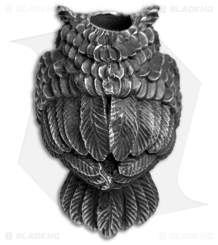 Olamic Cutlery Skullhunter Owl Bead - Pewter