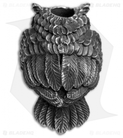 Olamic Cutlery Skullhunter Owl Bead - Pewter