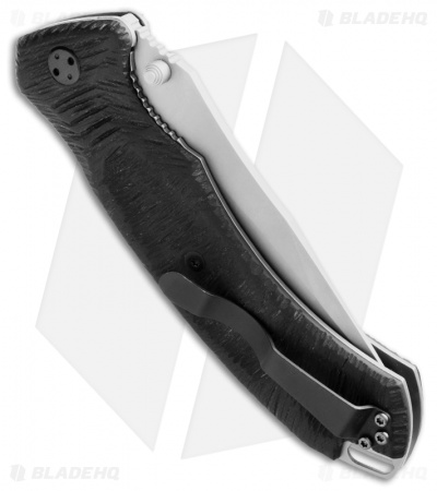 Olamic Cutlery Bravado Liner Lock Knife Black G10 (4" Bead Blast)