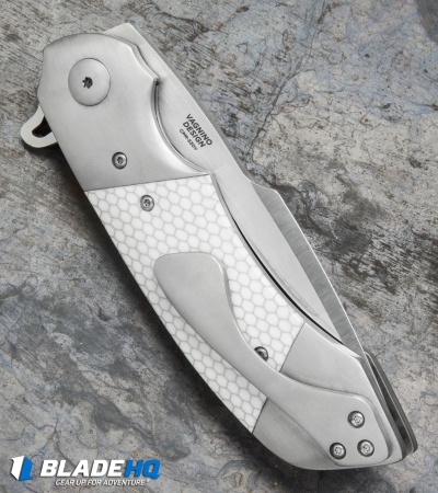 Olamic Cutlery Wayfarer Flipper Knife White C-Tek (4" Satin) W957