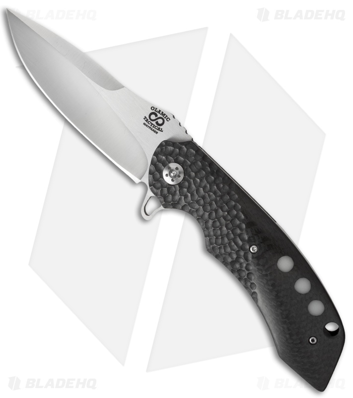 Olamic Cutlery Wayfarer Flipper Knife Pit CF/Moon Glow (4" Polish) W578