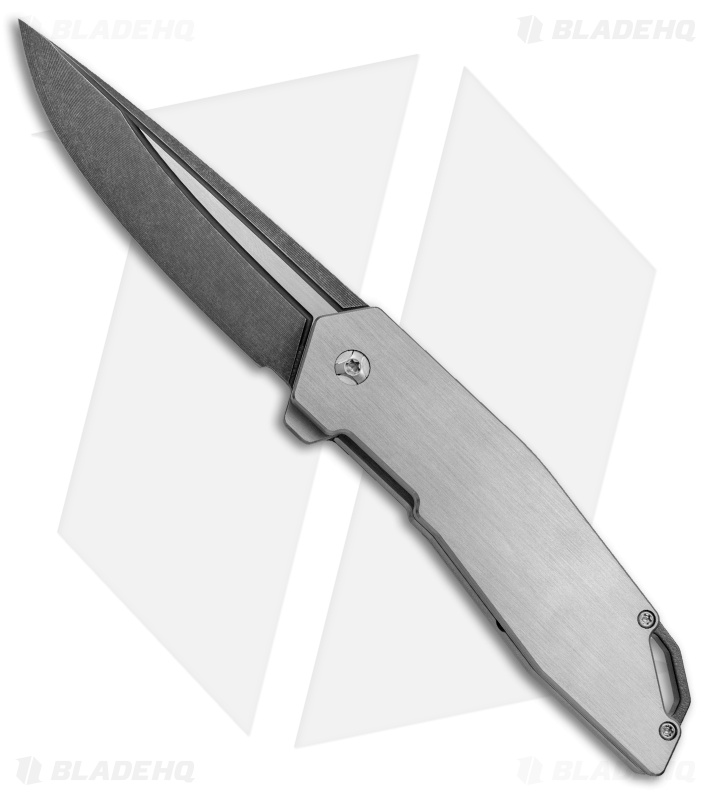 Pat Pruitt Custom Liner Lock Knife Ti/Zirc (3.75" Acid Wash)