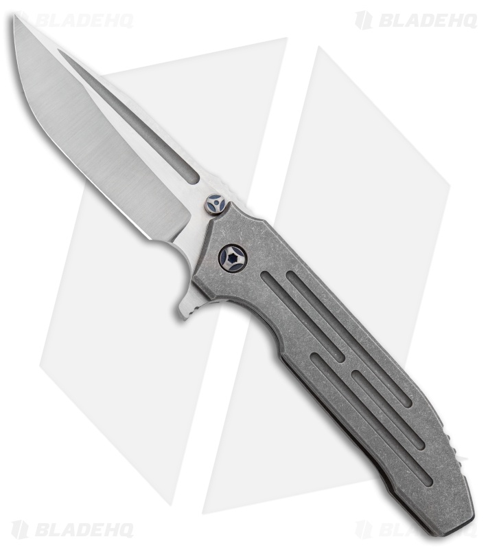 Peter Rassenti Custom SNAFU Integral Frame Lock Knife Ti (3.5' Satin)