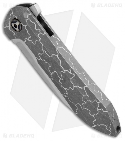 Peter Rassenti Custom Druid Frame Lock Knife Desert Floor Titanium (3.5" Satin)