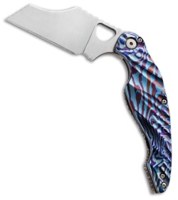 Phantom Steelworks One-Off Skin Walker Knife Timascus (3.25" Satin)