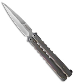 Pro-Tech FlyFather Balisong Butterfly Knife OP Spectrum + Clip (Stonewash)