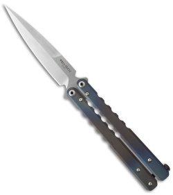 Pro-Tech FlyFather Balisong Butterfly Knife BB Random + Fade Clip (Stonewash)