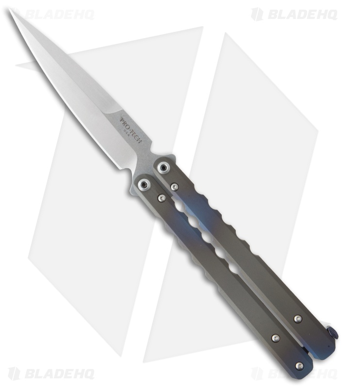 Pro-Tech FlyFather Balisong Butterfly Knife BB Random + Spectrum Clip (SW)