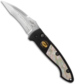 Randall King Custom Tsavo Wraith Automatic Knife Awabi Shell (3.125" Mirror)