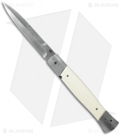 Reese Weiland Prototype Italian Dual-Action Automatic Knife (4" Damascus) Rare