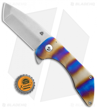 RichMade Knives Vampire Killer Frame Lock Flamed Ti (3.625" O1) RMK