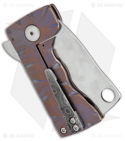 RichMade Knives Zombie Killer Frame Lock Purple Ti (2.625" Alabama Damascus) RMK