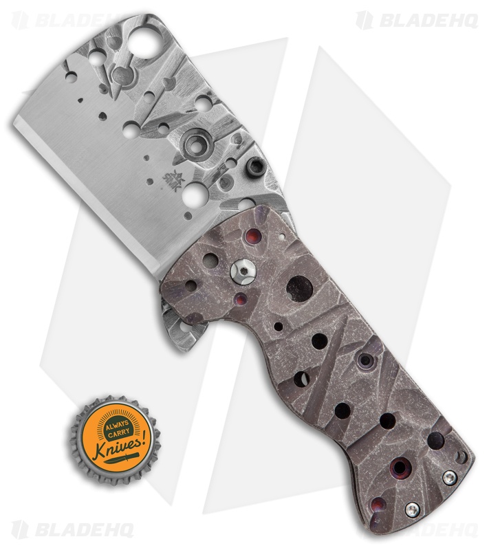 RichMade Knives Zombie Killer Frame Lock Purple Ti (3.25" 440C Chisel) RMK