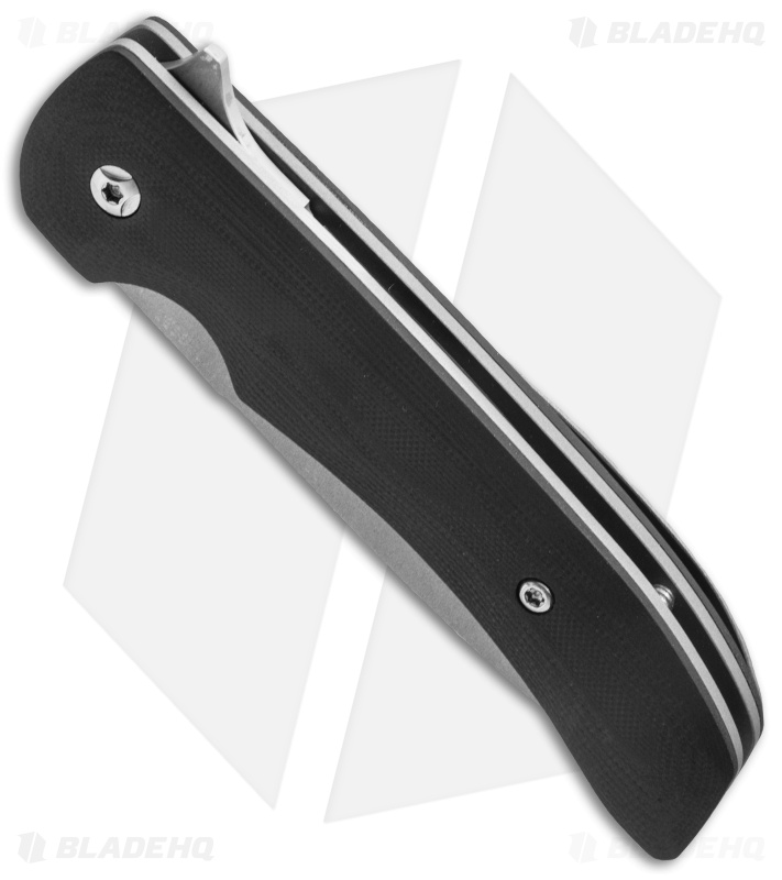Douglas Knives Custom Flipper Knife Black G-10 (4" Bead Blast)