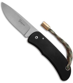 Sakman Pointer Friction Lock Knife Black G-10 (3" Stonewash) 