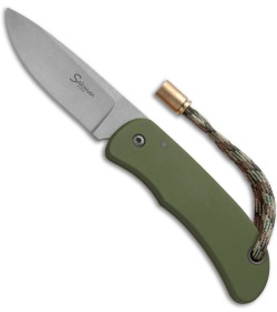 Sakman Pointer Friction Lock Knife OD Green G-10 (3" Stonewash) 