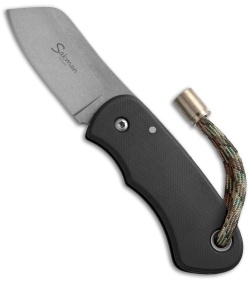 Sakman Chappy Friction Lock Knife Black G-10 (2.1" Stonewash) 