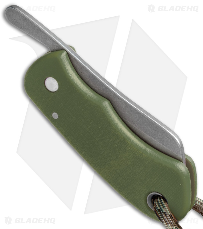 Sakman Chappy Friction Lock Knife OD Green G-10 (2.1" Stonewash) 
