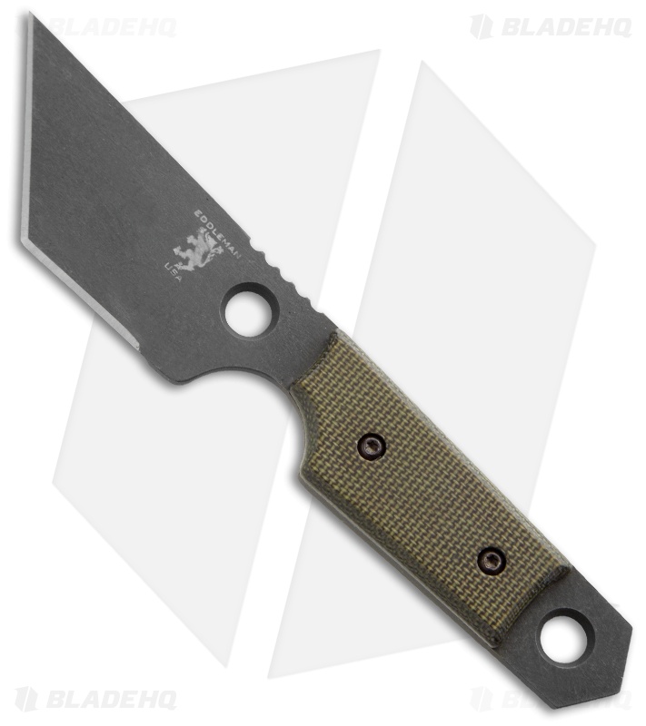 Sam Eddleman Tanto Dashi Gen 1 Neck Knife Green Micarta (2