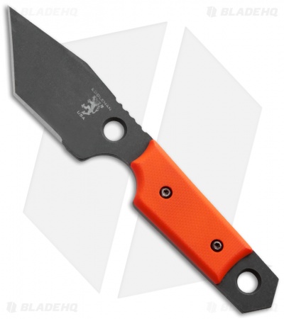Sam Eddleman Tanto Dashi Gen 2 Neck Knife Orange G-10 (2" Acid Wash)