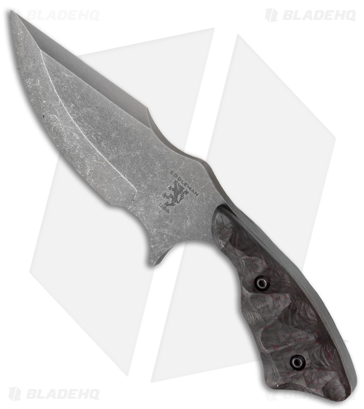 Sam Eddleman / Lhotak Design Octos Neck Knife Black/Red CF (2.5