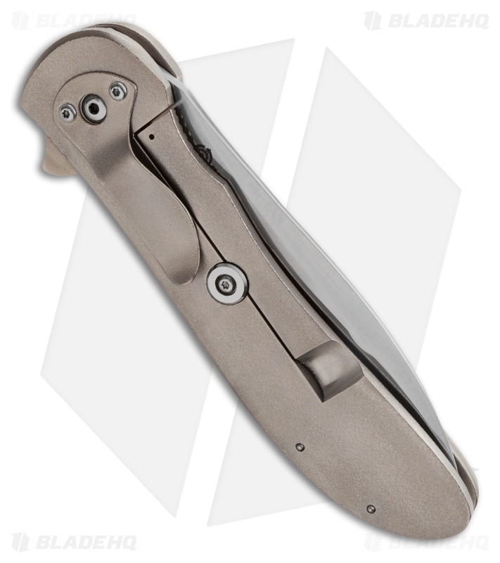 Scot Matsuoka Custom Awa Frame Lock Knife Pearl (3.75" Satin)