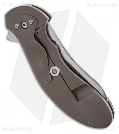 Scot Matsuoka Custom Kobe Frame Lock Knife Black C-Tek (3.5" Satin)