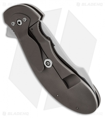 Scot Matsuoka Custom Viper Frame Lock Knife Black LSCF (3.5" Satin)