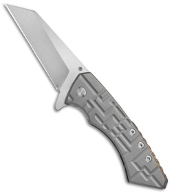 Sergey Rogovets Knives Model 15 Flipper Titanium Knife (3.875" Satin) 