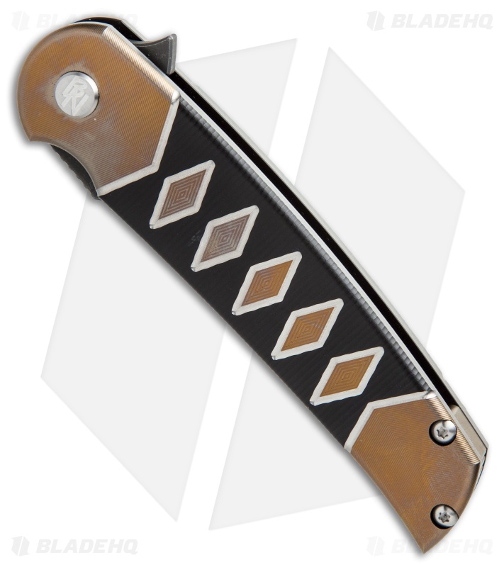 Sharp By Design Hurricane Flipper Knife Black/Bronze Anodized Wrap Ti (4" Gray)