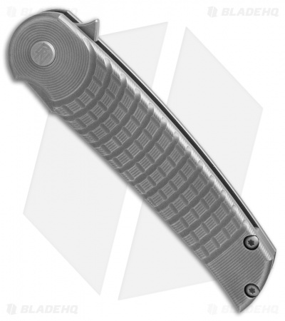 Sharp By Design Hurricane Flipper Knife Grenade Titanium (4" Gray)